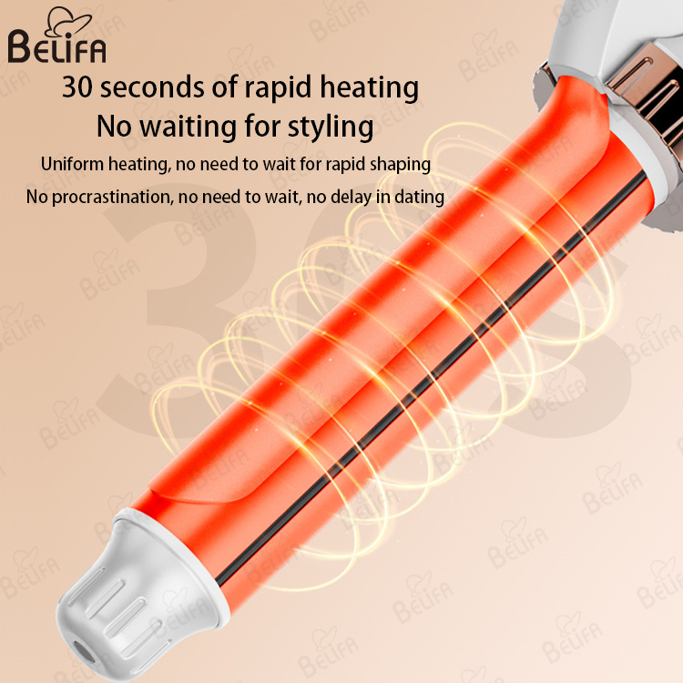 Professional Hair Curler Ceramic Curling Irons 360 Degree Swivel Wire 1 Inch/25mm Curling Iron