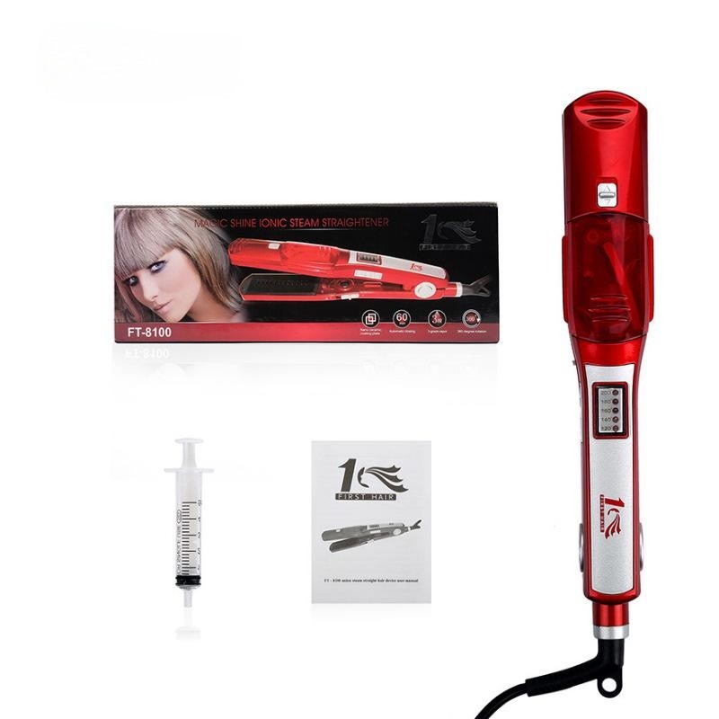 Hot-Selling Professional Salon and Home Use Ceramic Coated Steam Hair Straightener &amp; Curler Straightening &amp; Curling Iron