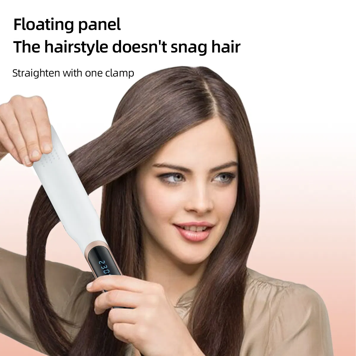 Rapid Heating&Advanced Straightening Iron with LCD Display Infrared Hair Straightener Best Hair Straightener for Smooth Results