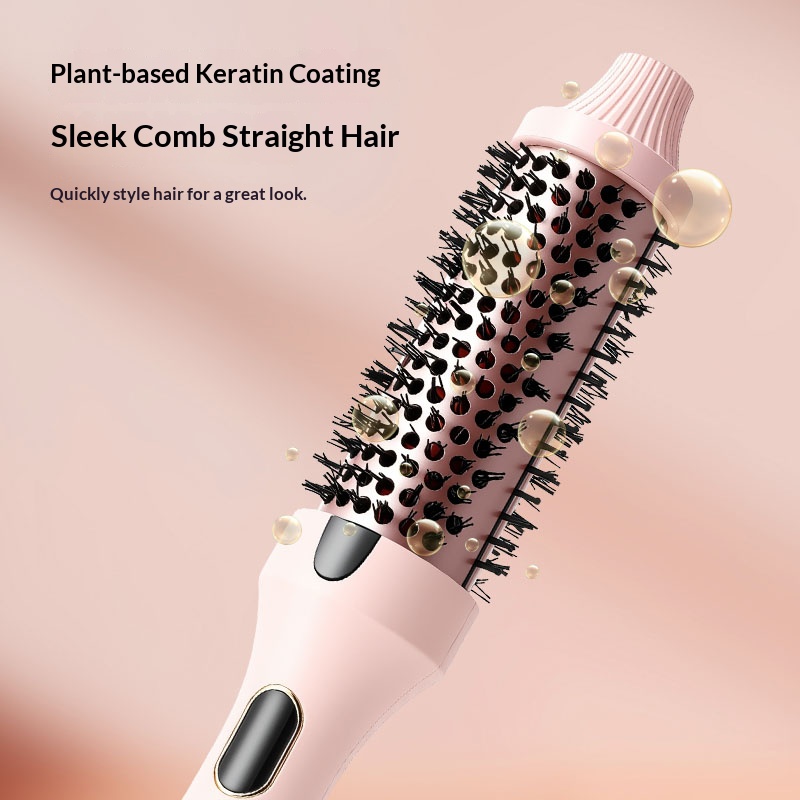 Curling Iron Brush, Ceramic Tourmaline Ionic Hair Curling Wand