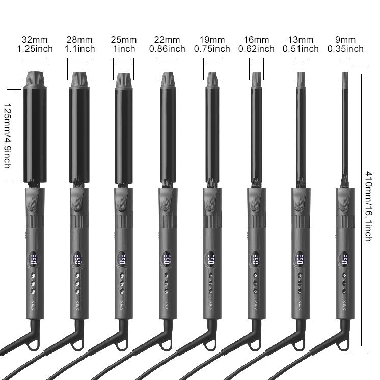 Smart Rotating Hair Curler Customizable Multi-Function Salon Iron with Temperature Control &amp; LED Display