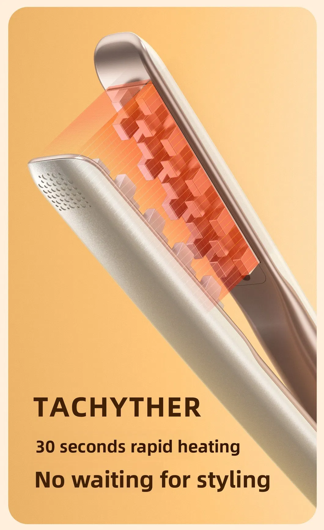 One Clip Is a Mini Plaid Splint High Skull Top Artifact Curling Iron