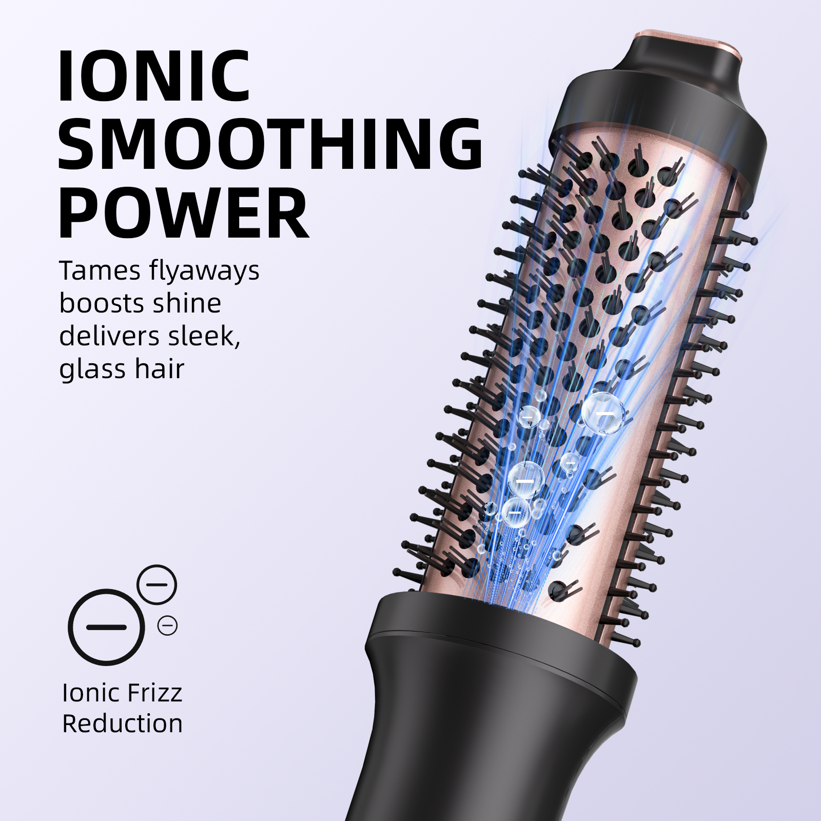 Salon Grade Air Wrap Curling Iron with PTC Constant Temperature Thermal Wand for Long Lasting Bouncy Waves and Smooth Curls