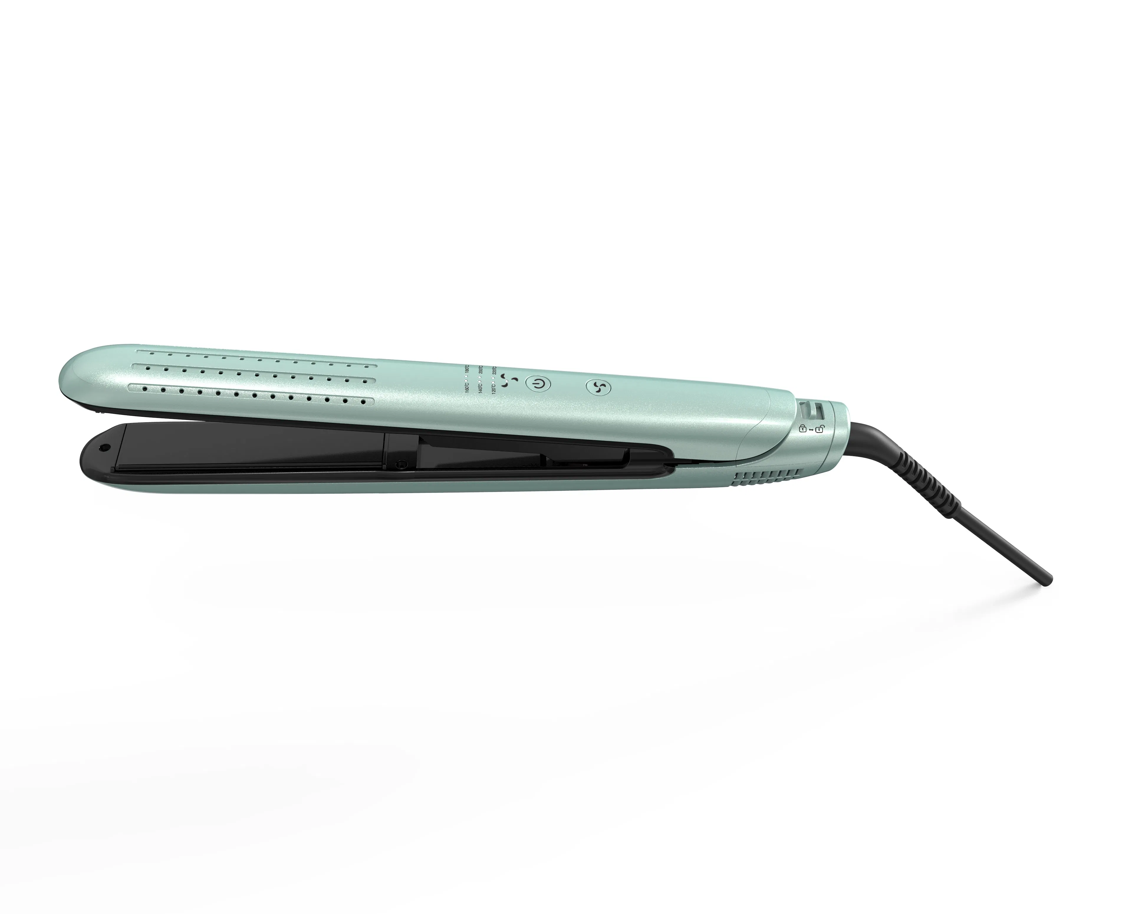Bidisco Wholesale Price 2 in 1 Straightener and Curler Cool Air Ceramic Hair Styling Tools Flat Iron Hair Curling Iron