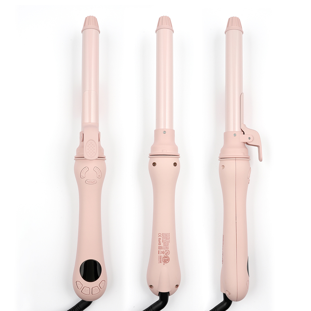 Professional Auto-Rotating Hair Curling Wand Irons LCD Display Electric Powered Weave Styling Tools Automatic Hot Curlers
