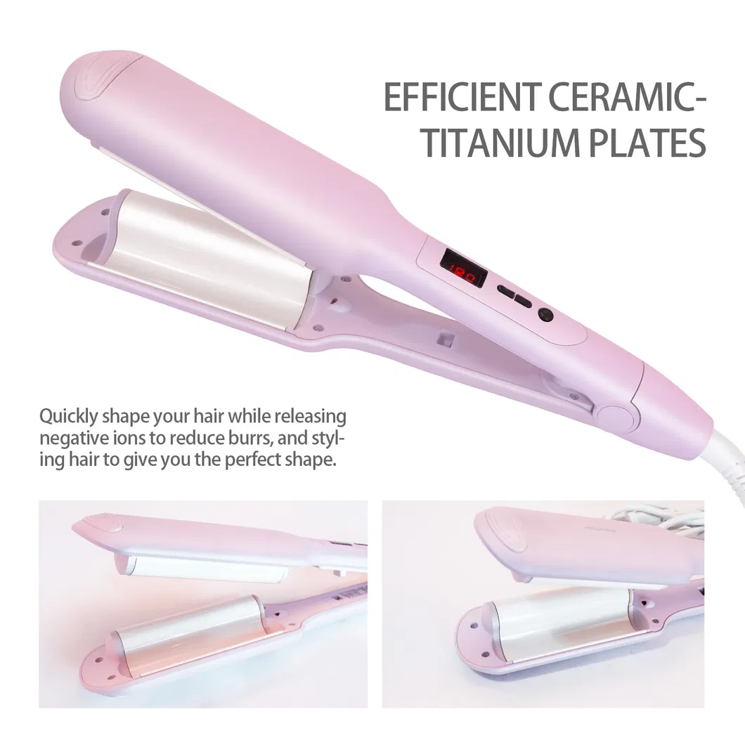 Professional Salon Screw Automatic Curling Iron Household Anion Free Hair LCD Curling Iron