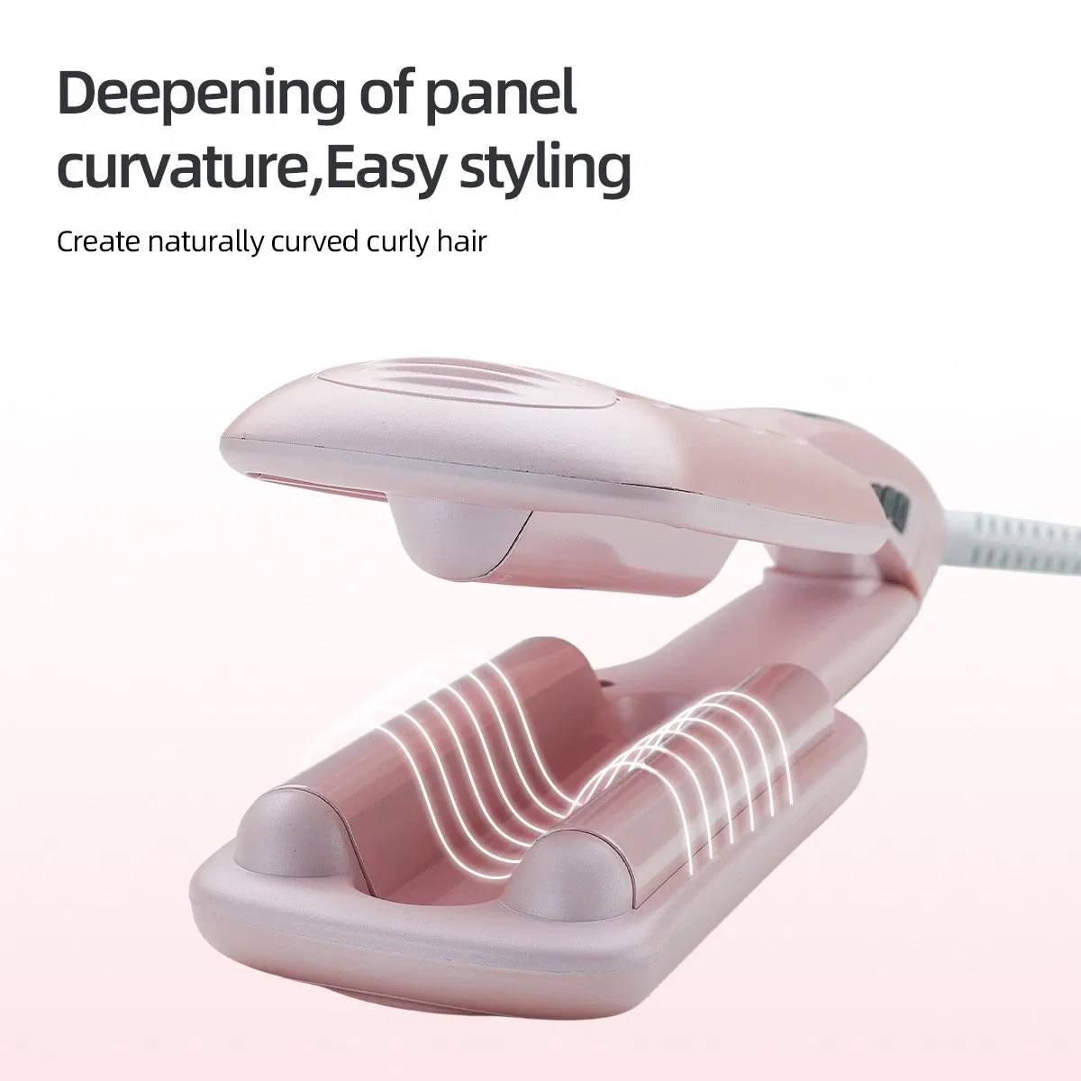 3 Barrel Egg Roll Hair Waver Ceramic Triple Barrel Water Wave Curling Iron Fast Heat Negative Ion Anti-Scald Egg Curler for Long Short Hair