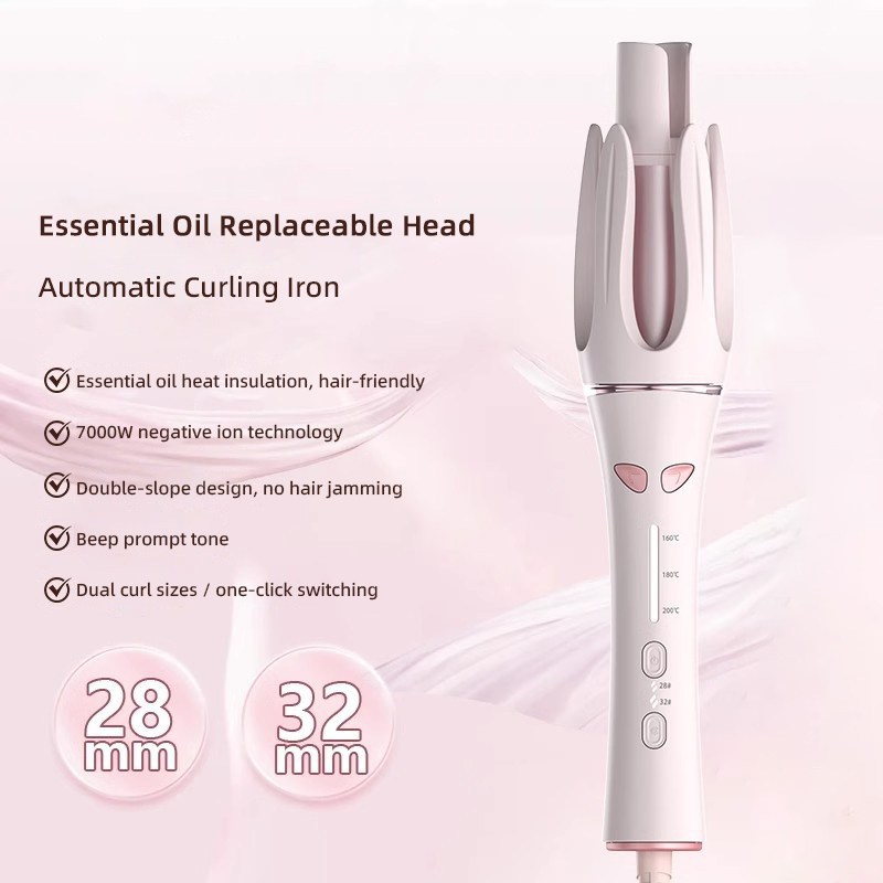 Professional Automatic Hair Curler 28mm/32mm with Essential Oil