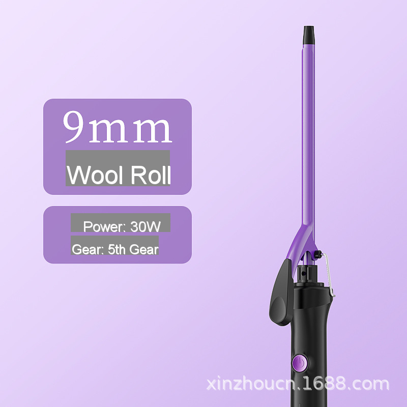 Professional 210&deg;C Degree Dual PTC Heater Long Tourmaline Ceramic Electric Curling Iron Big Barrel Curling Iron Hair Styler