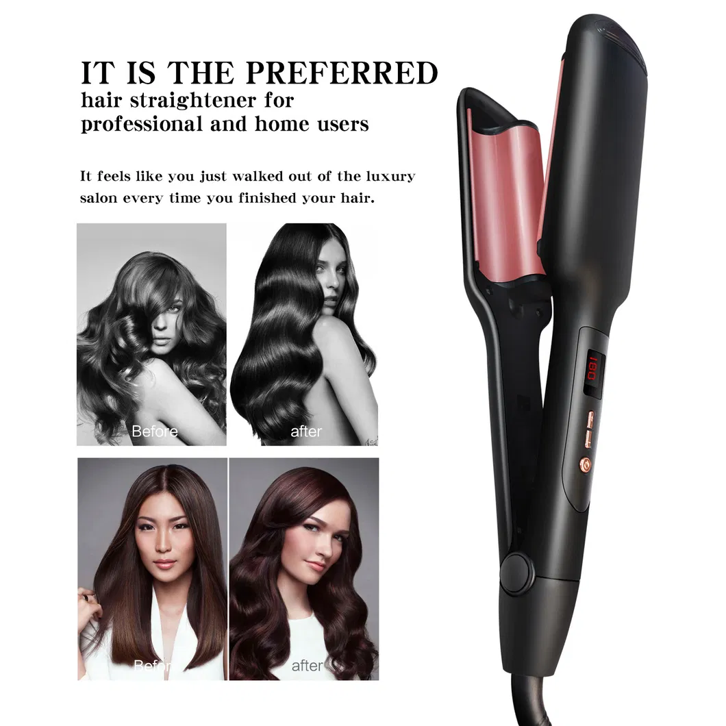 Professional Salon Wavy Hair Styler Tourmaline Hair Crimping Iron