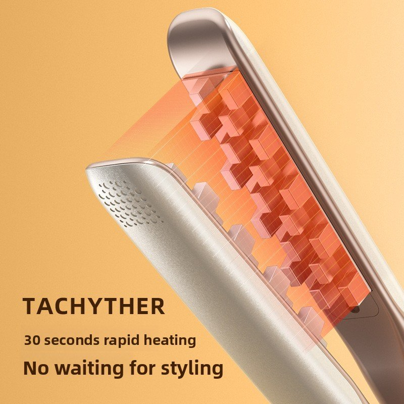 One Clip Is a Mini Plaid Splint High Skull Top Artifact Curling Iron