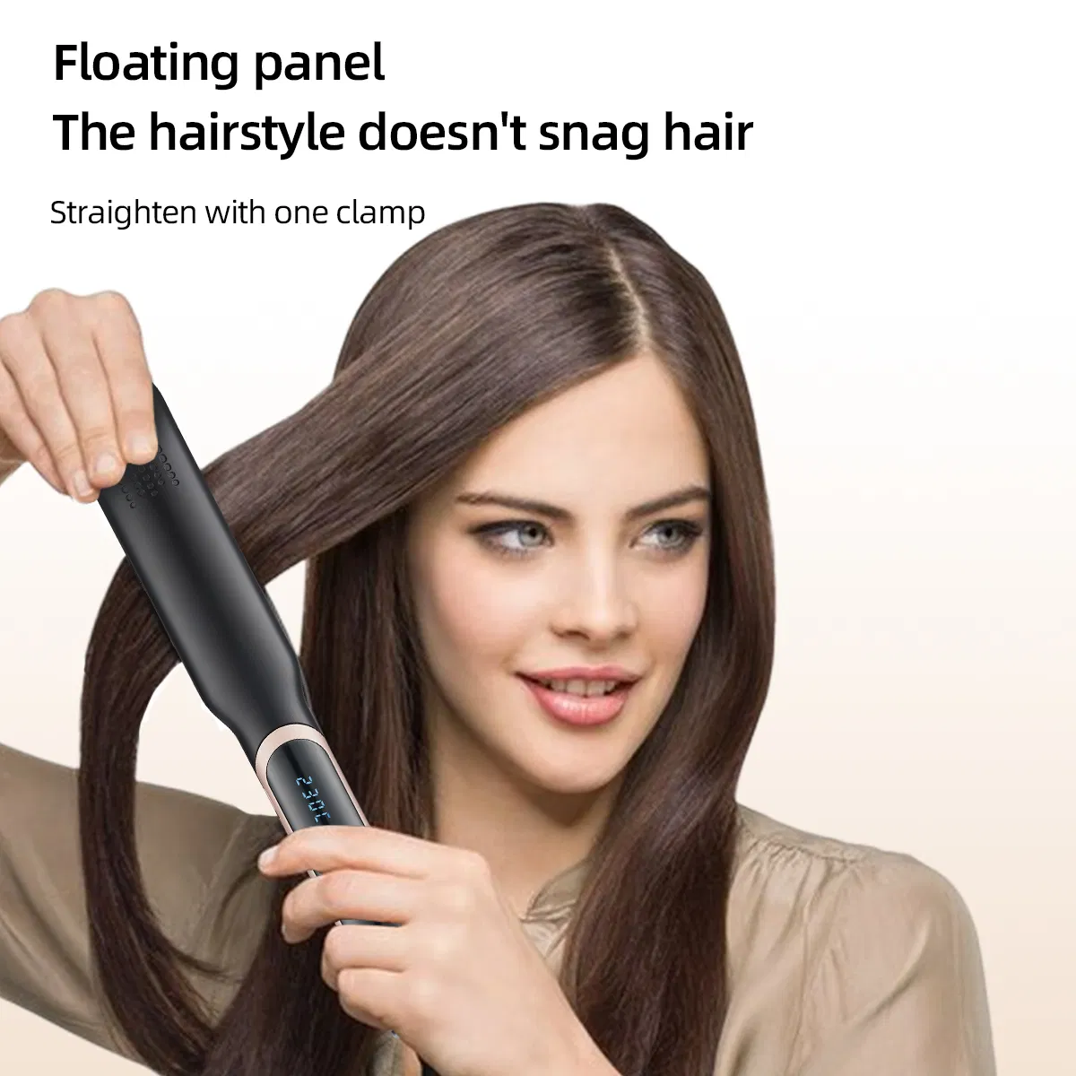 2026 Infrared Straightening Iron PRO 2 in 1 Hair Straightener PTC Fast Heating Flat Iron Hair Straight &amp; Curly Hair for Home Use
