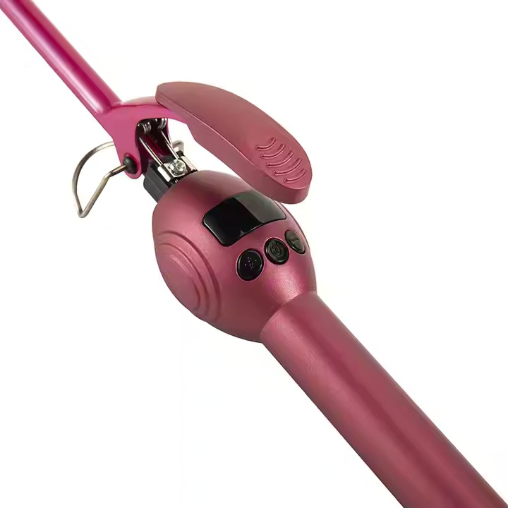 Negative Ions Curling Iron Ceramic Tourmaline Coating Long Barrel Curling Wand Dual Voltage Thin Mini Fast Heating Hair Curler