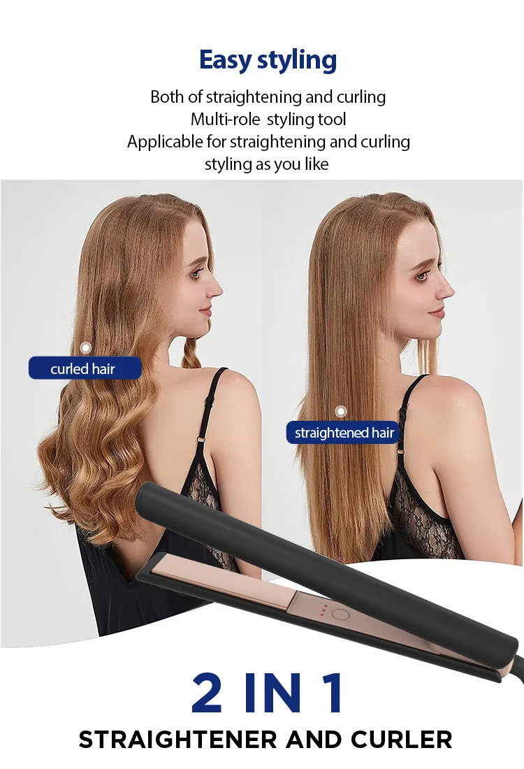 Professional Hair Straightener and Curler Function Panel