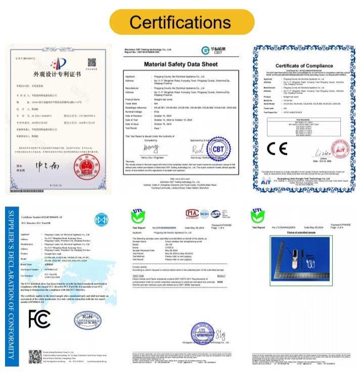 Quality certificates