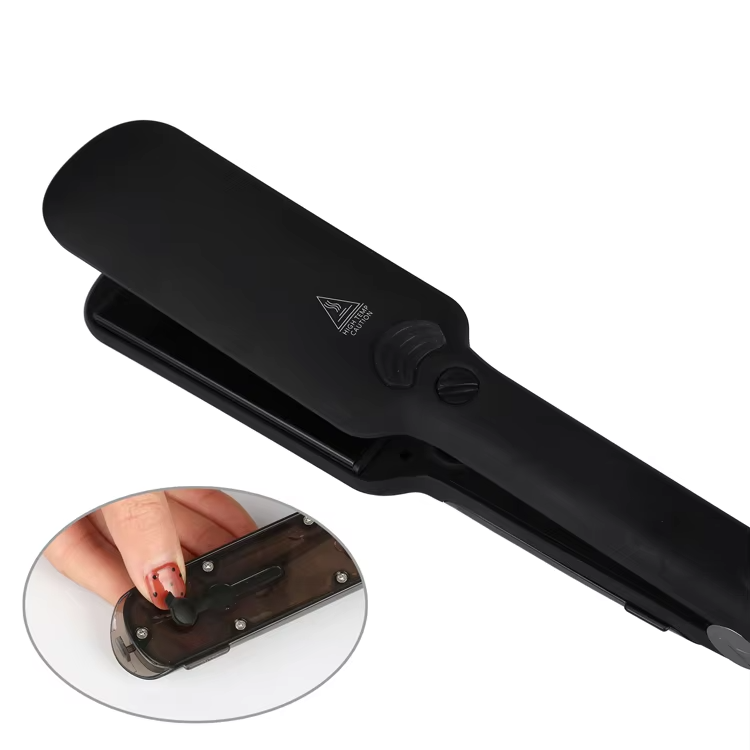Five Plus Hot Sale Alisador De Cabelo a Vapor Steam Infrared Hair Straightener Flat Irons 2 in 1 Hair Straightening Curling Iron
