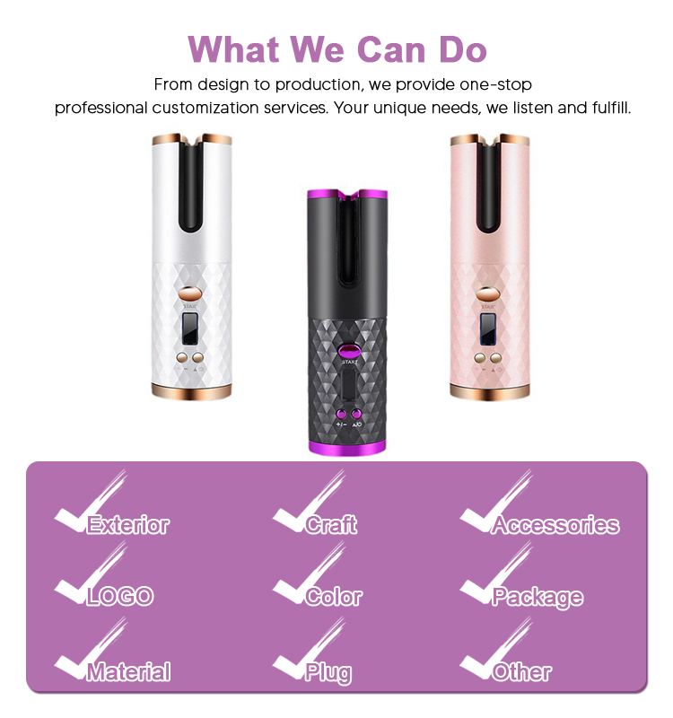 Cordless Hair Curling Iron Intro 2