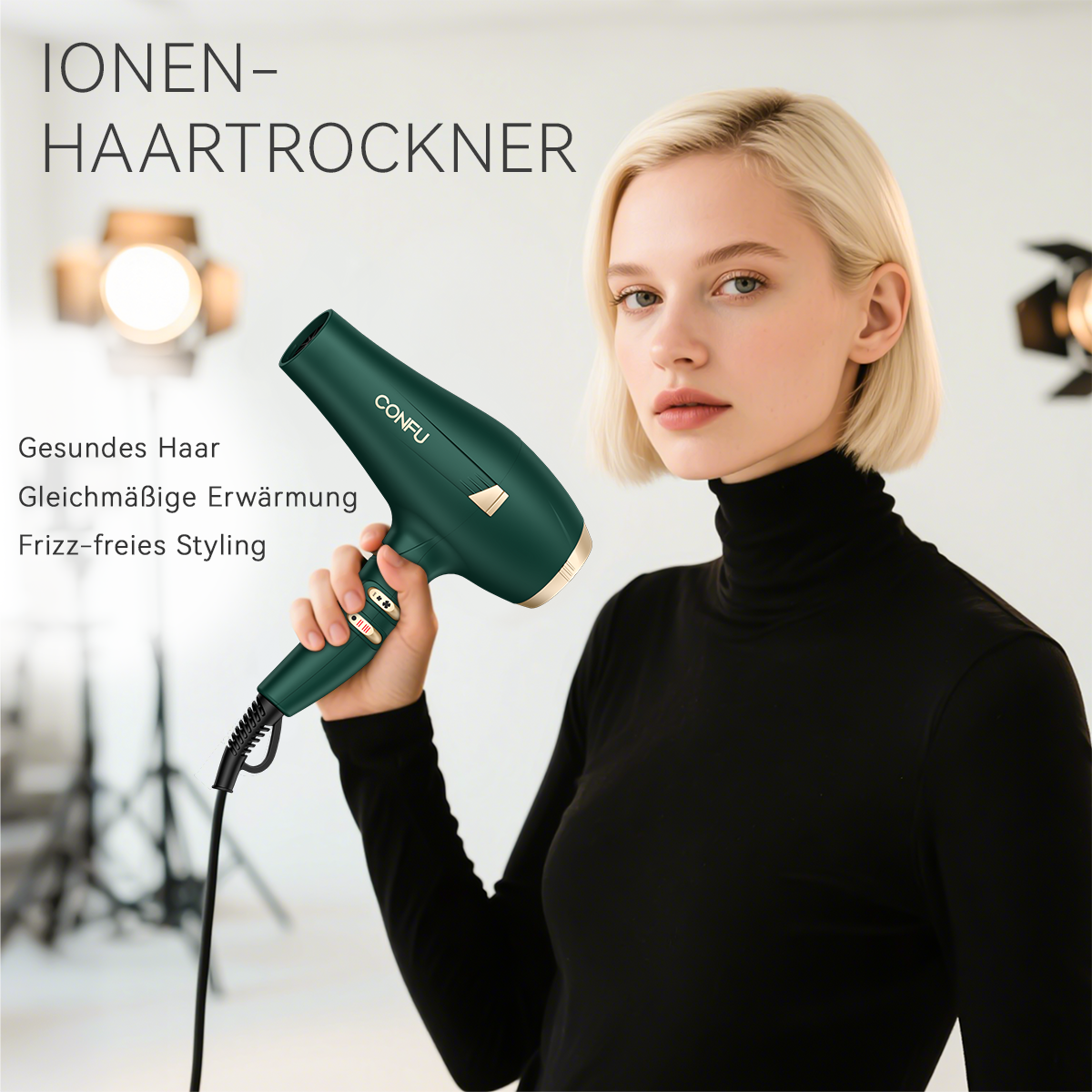 Professional Salon Hair Dryer Set 2000-2300W High Power Premium Hot Sell Household Styler with AC Motor