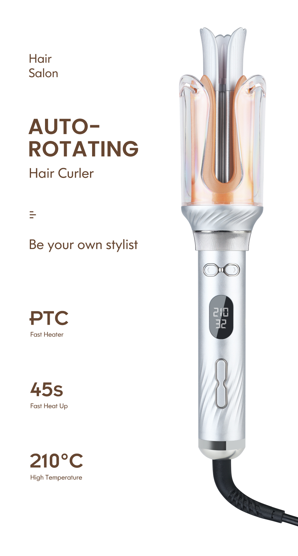 Automatic Curling Iron Detail 1