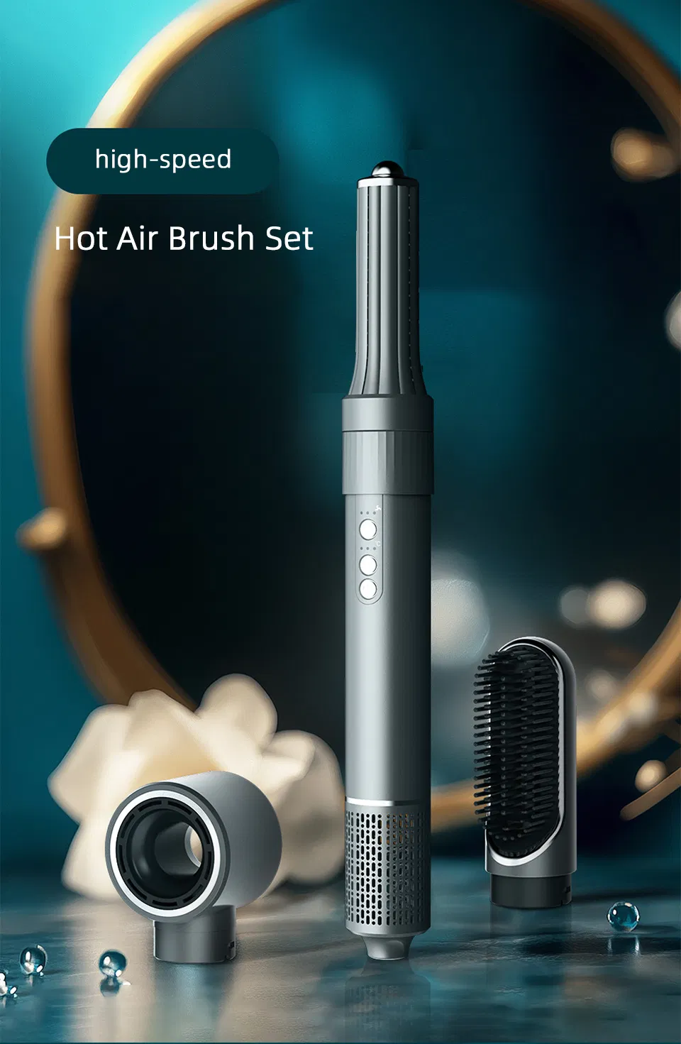 5 in 1 Hot Air Brush Set Automatic Hair Curler