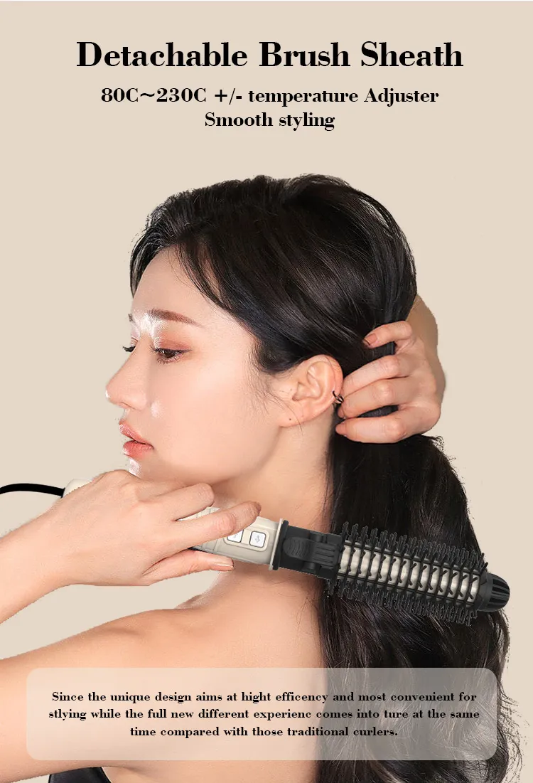 Korea Japan EU Us Dual Voltage Ceramic Auto Rotating Curling Iron