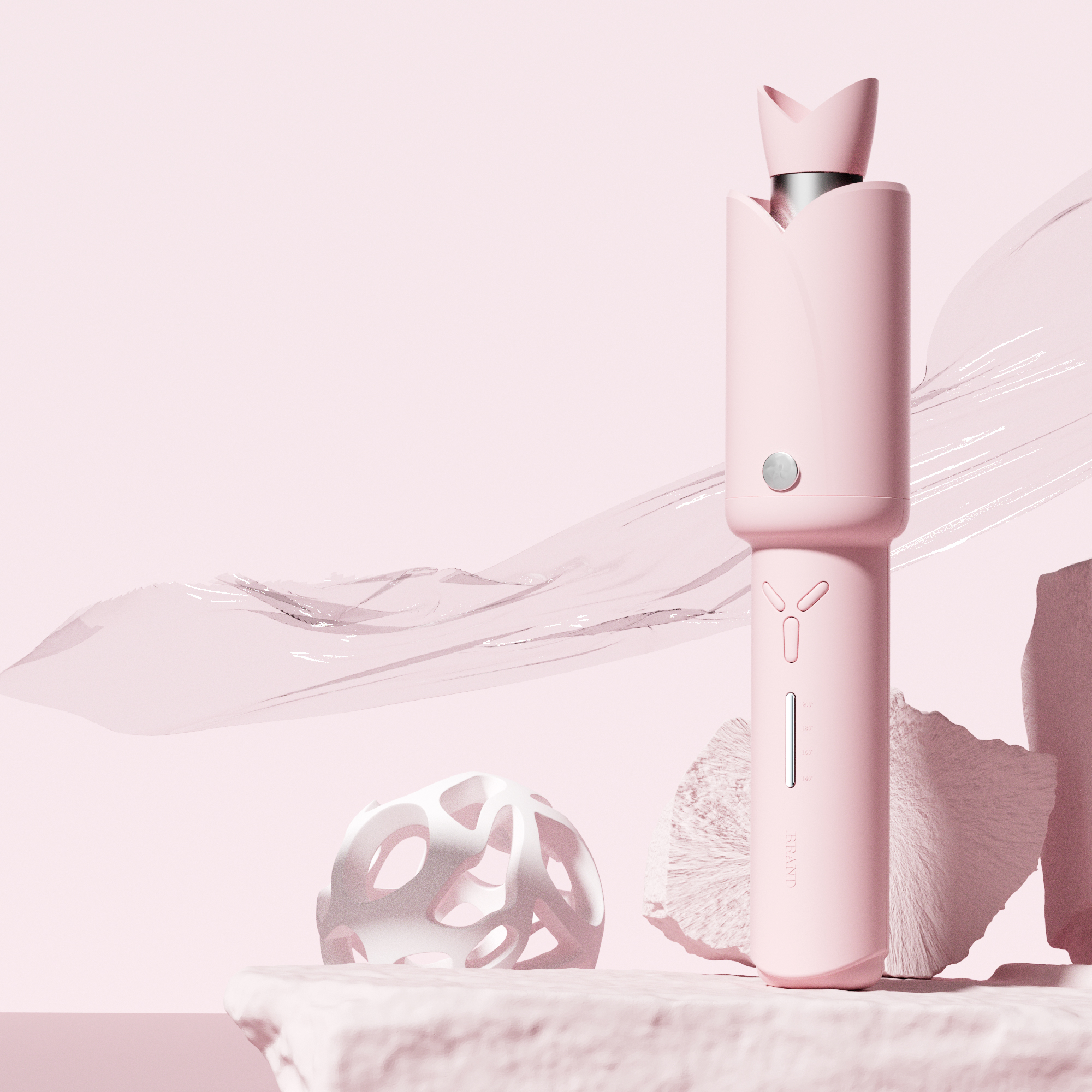 Professional New Portable Temperature-Controlled Wireless Curling Iron