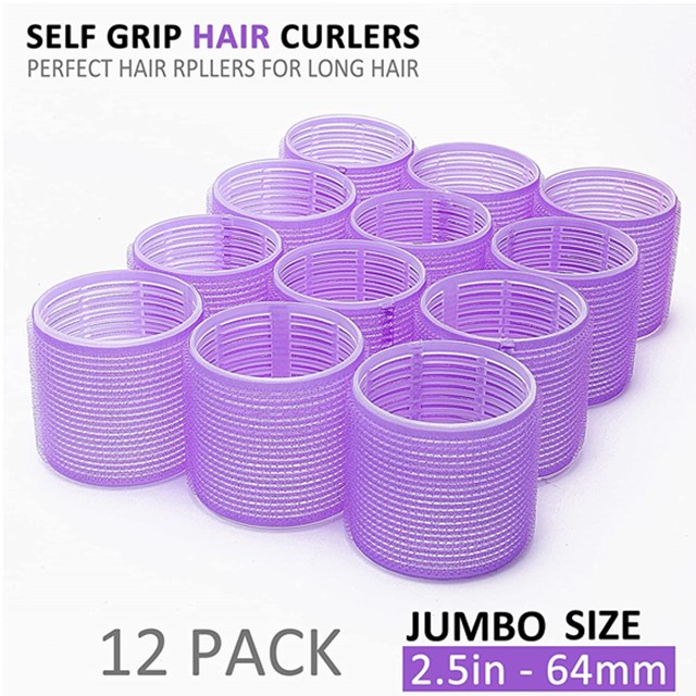 Custom Hair Roller Self-adhesive Hair Curler Hook and Loop Tape Sticky Curling Rod