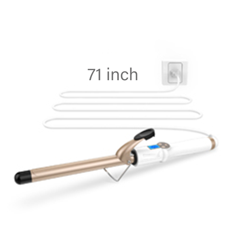 Curling Iron Professional Ceramic Tourmaline Coating Barrel Hair Curler LCD Display With 9 Heat Setting