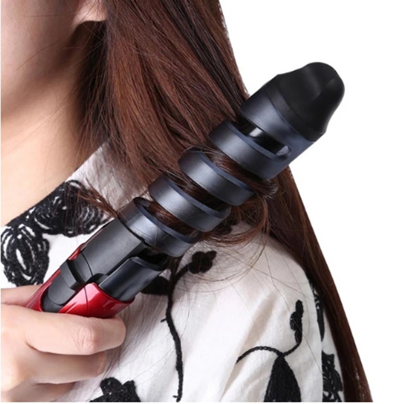 Spiral Hair Curler Electric Professional Hair Styling Tool Cone Ceramic Curling Wand Big Hair Wave and Curlers Rollers Machine
