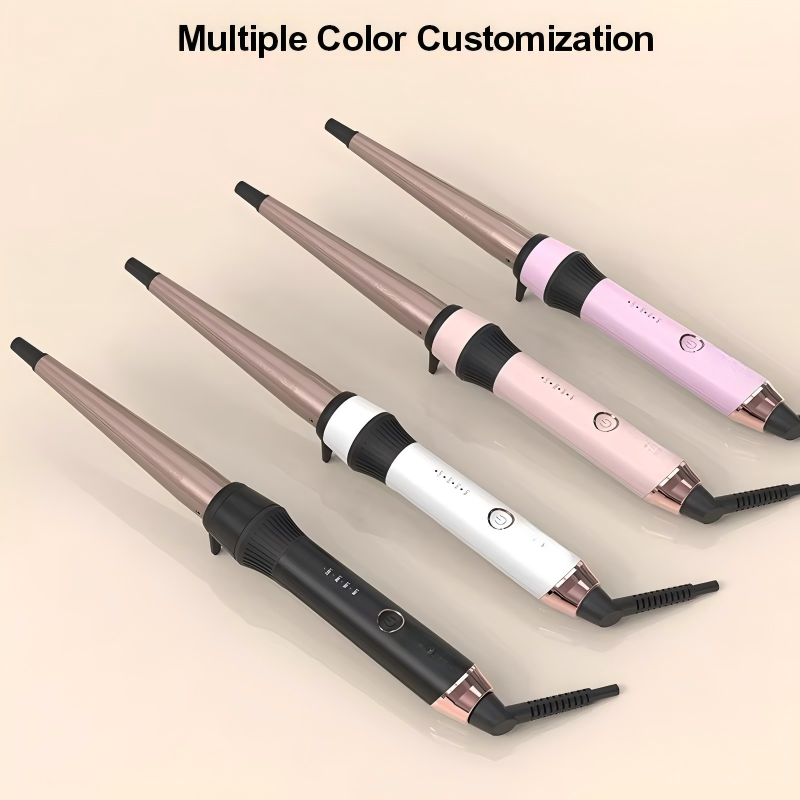 Long Length Smart Ceramic Rechargeable Hair Curling Iron Tourmaline Stone Ceramic Spiral Curling Iron