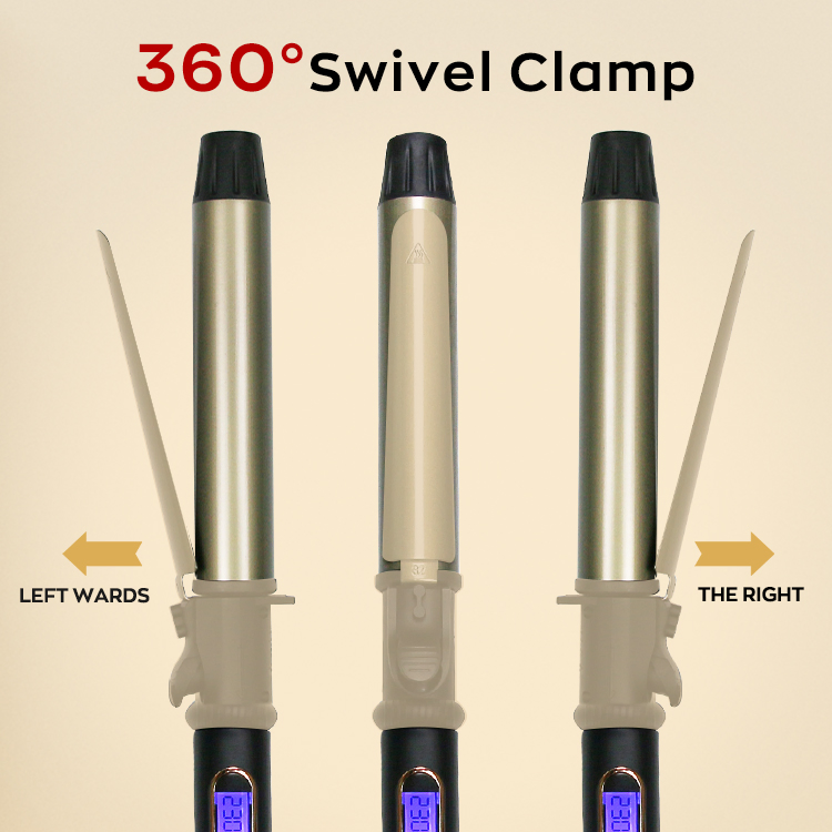 The New Titanium Hair Curler 1 Inch Hair Curling Iron Rotating Magic Hair Curling Iron