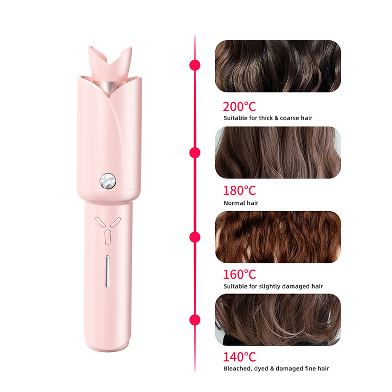 Wireless Automatic Hair Curler with Smart Temperature Control