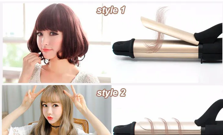 Titanium LCD Private Label 2 in One Curling Iron (BD-002)