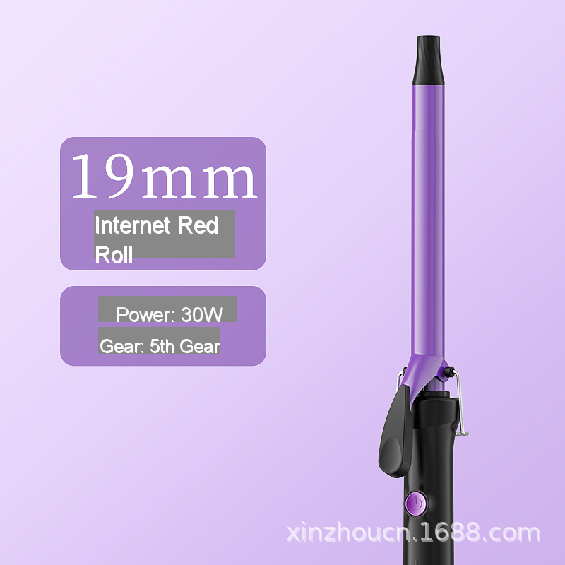 Professional 210&deg;C Degree Dual PTC Heater Long Tourmaline Ceramic Electric Curling Iron Big Barrel Curling Iron Hair Styler