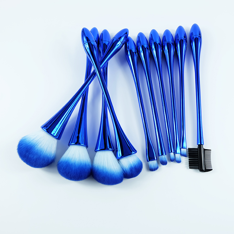 Blue High Quality Professional Makeup Brush set