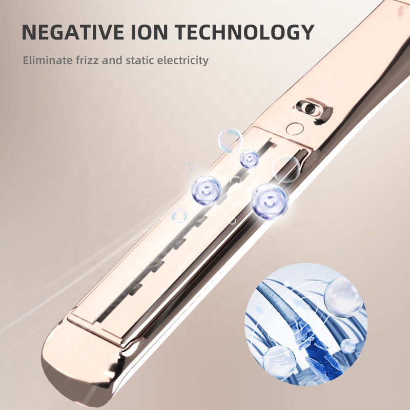 2 in 1 Professional Salon Custom Made MCH Fast Heat Keratin Curling Wand &amp; Titanium Flat Iron with Infrared