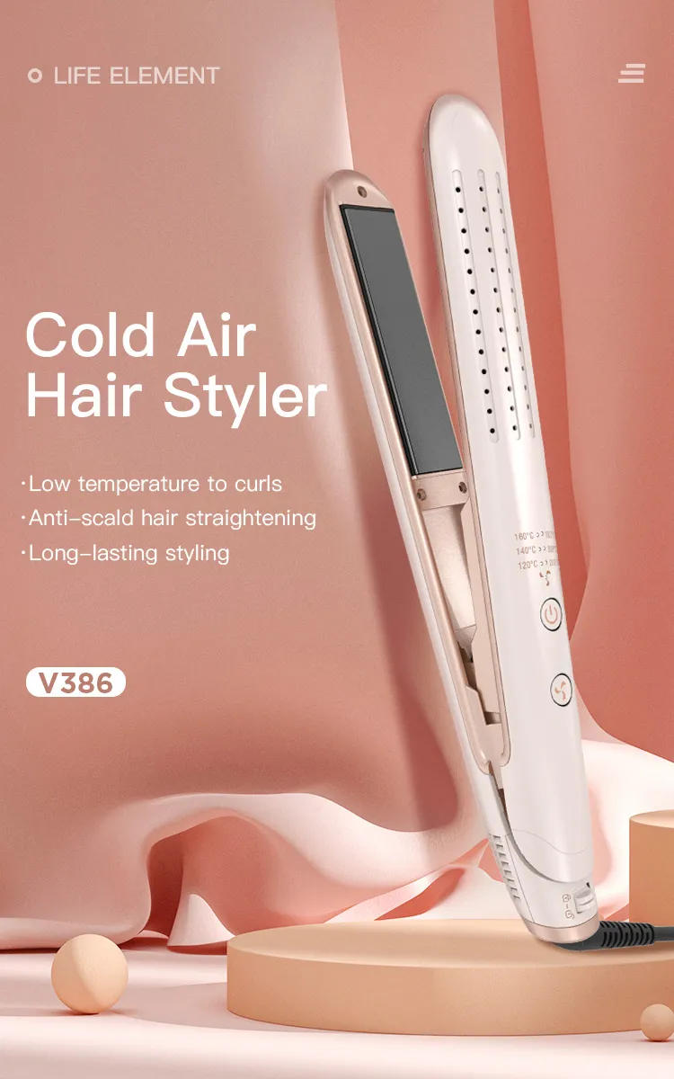 Wholesale Price 2 in 1 Straightener and Curler Cool Air Ceramic Hair Styling Tools Flat Iron Hair Curling Iron