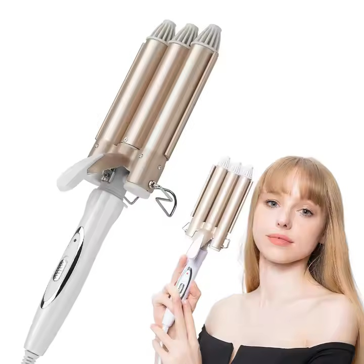 Fast Heating Ceramic PTC Hair Styling Tool Automatic Hair Curler Stick Electric Curler Portable Big Wave Rotating Hair Curling