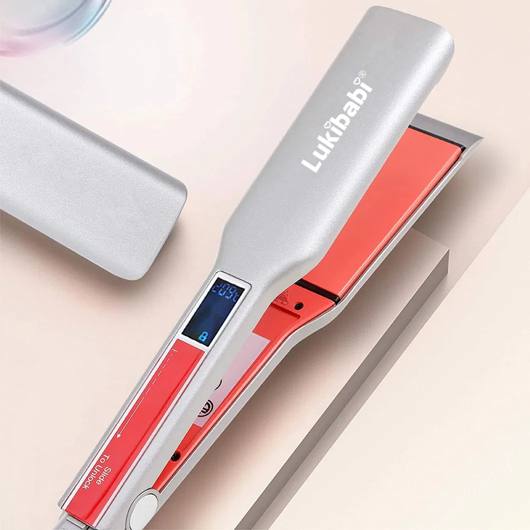 Professional Salon Hair Straightener Ceramic Titanium Straightening Flat Iron Skilful Manufacture 2-in-1 Curling Iron