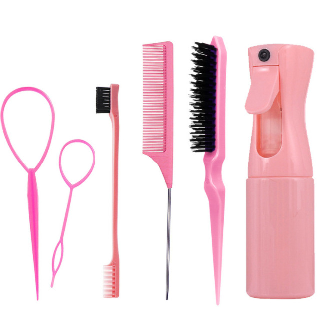 Styling Double Side Brush Comb Edge Control Edge Control Hair Comb Edges Hair Brush Hair Styling Tool Set