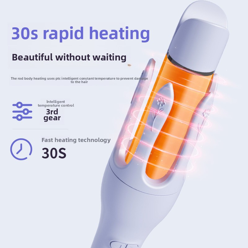 Multifunctional Dual-Use Smart Hair Care Instrument Fully Automatic Buzzer Reminder PTC Electric Straightening Curling Iron