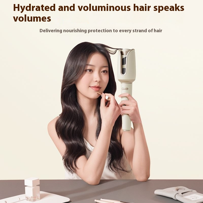 Professional Curling Wand Hair Rollers Rotating Curling Iron Automatic Curling Iron for All Hair Types-Rapid Heating