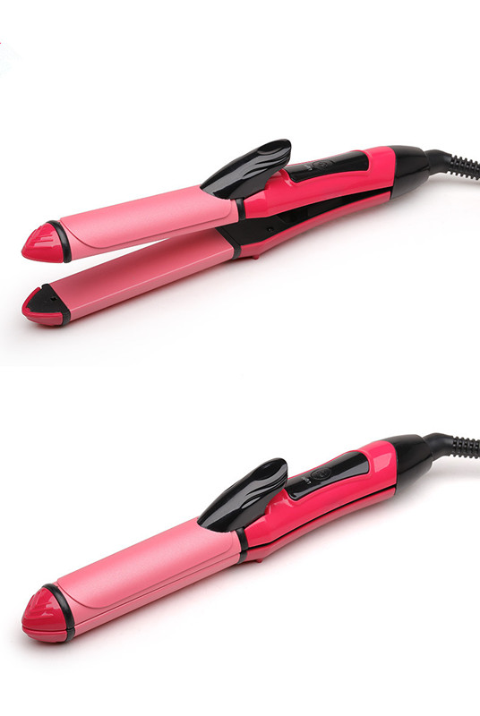 Professional Electrical Best Curling Iron Digital Ceramic Hair Straightener Curler in One