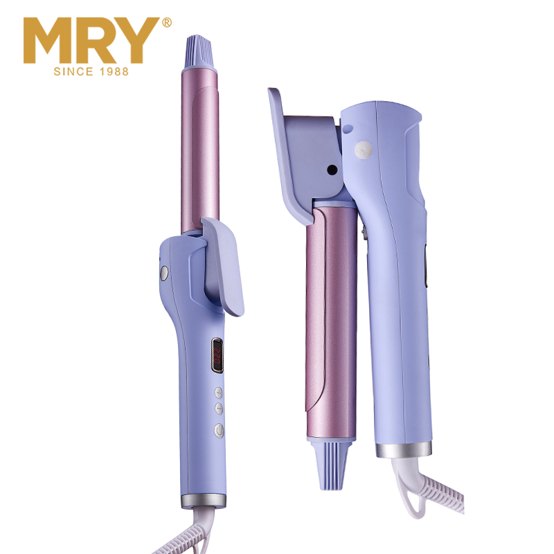 MRY Wholesale Professional Portable Hair Curler Automatic Hair Smart Automatic Curler Curling Iron Rotating PTC Thermal Brush