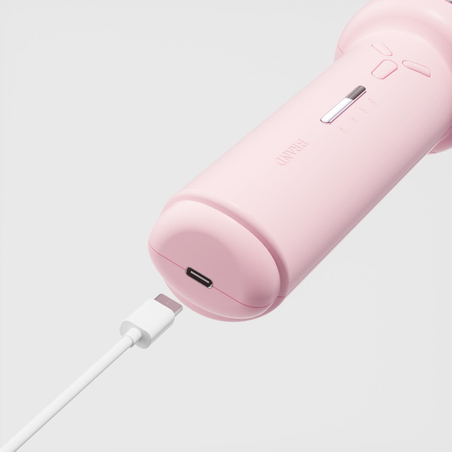 Professional New Portable Temperature-Controlled Wireless Curling Iron