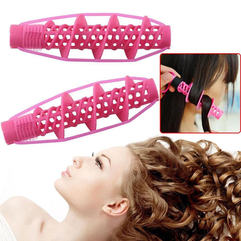 2pcs Soft Silicone Magic Spiral Hair Curlers Rollers Curling Iron Wand DIY Hairdressing Styling Salon Tools Hair Perm Rods