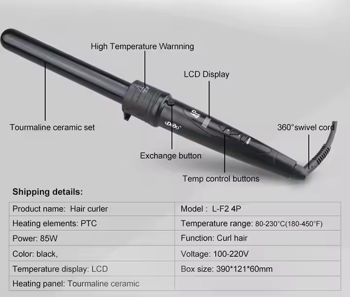 OEM Cheap 5 in 1 Interchangeable Hair Curler Curling Iron