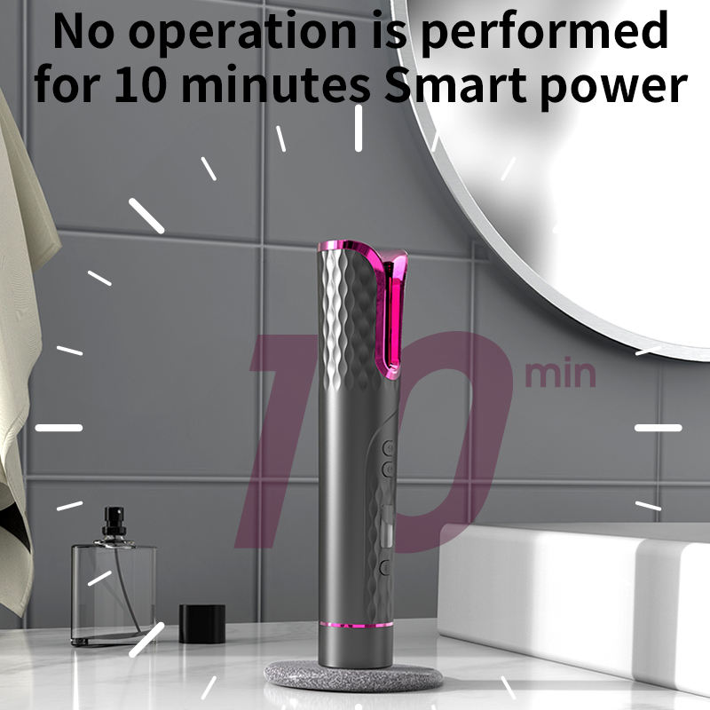 Portable Automatic Rotating Curling Iron USB Wireless Liquid Crystal Curling Iron Smart Lazy Electric Hairdresser