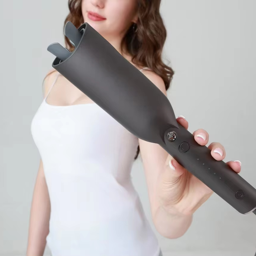 Electric Automatic Ceramic 32mm Hair Curling Iron Lazy Rotation LED LCD Display PTC Heater 127-410 Temperature Control 45W