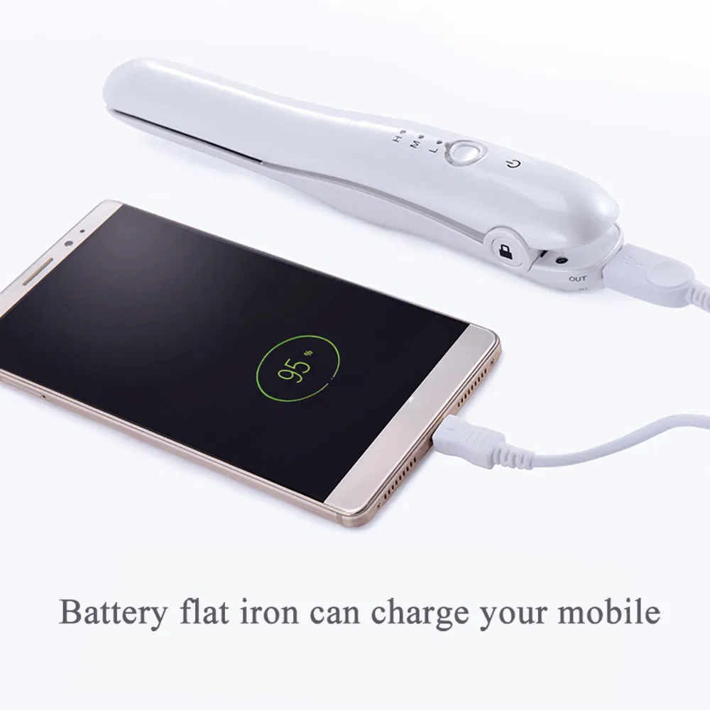 LED Travel USB Car Plug Mini Iron for Hair (V180)